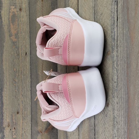 adidas QT Racer 2.0 Women's Everyday Cushioned Shoes Sneakers Vapour Pink/White - Picture 4 of 9